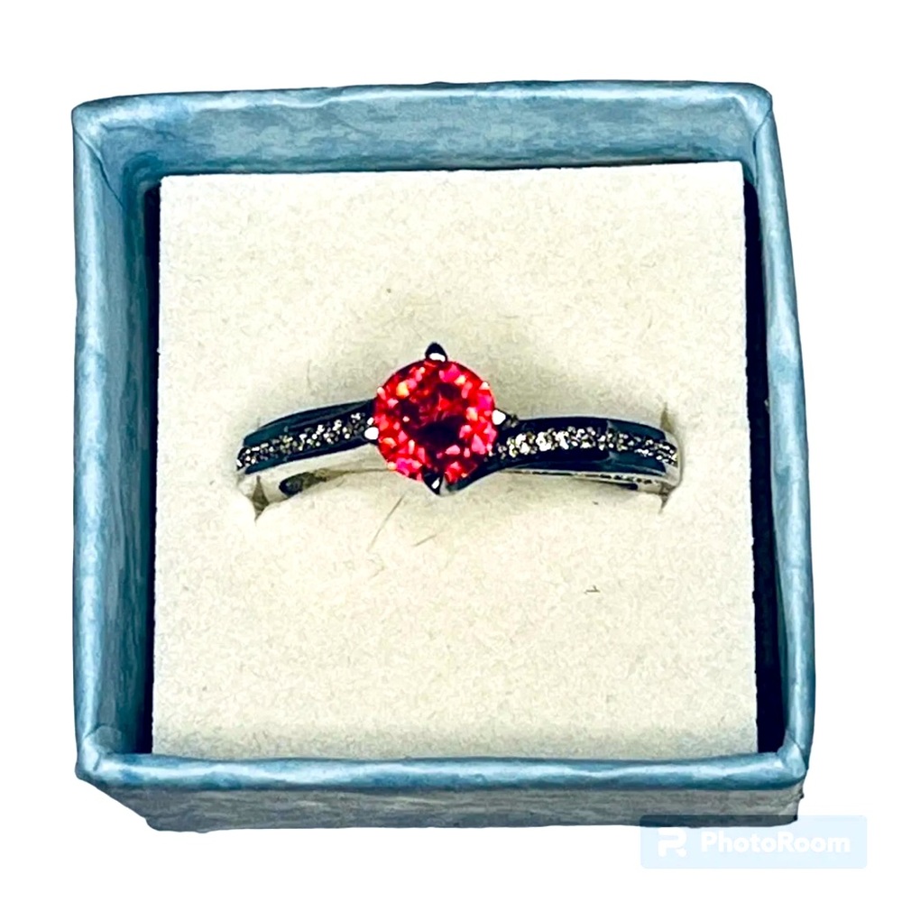 Red Lab Created Ruby Ring